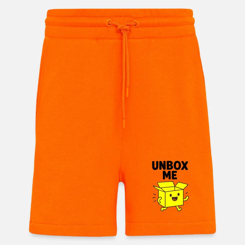 Fröhliche Box Charakter Illustration - Shorts - made by SPREAD - SUNSET ORANGE