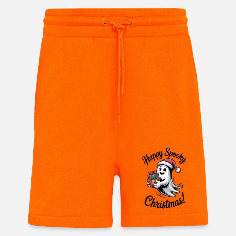 Weihnachtsgeist mit Geschenken - Shorts - made by SPREAD - SUNSET ORANGE