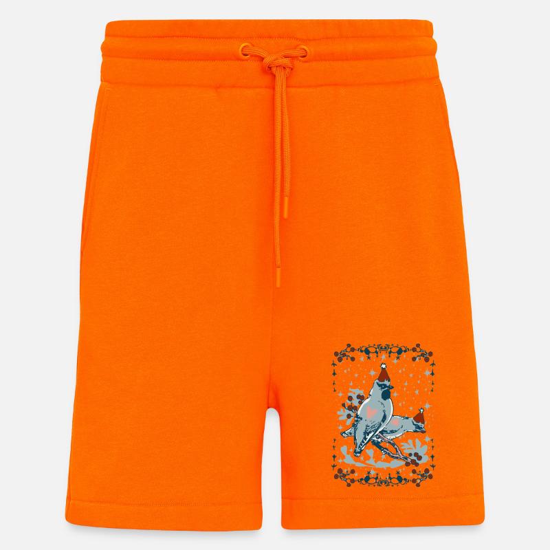 TILHET - Short bio décontracté fabriqué en UE - SUNSET ORANGE