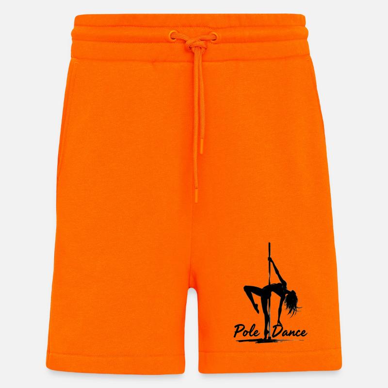 Pole Dance Poledancerin Silhouette Geschenk - Shorts - made by SPREAD - SUNSET ORANGE