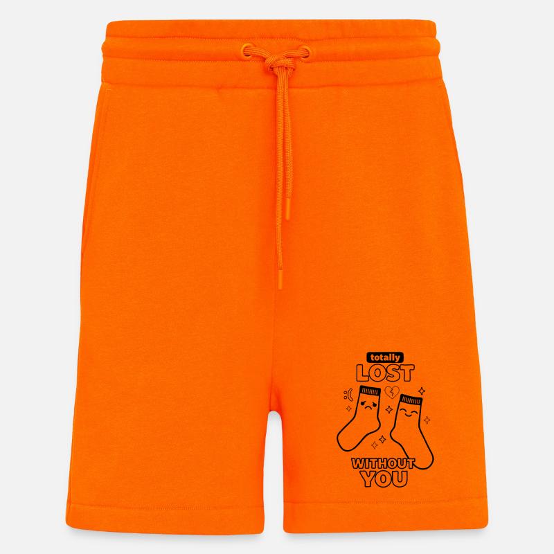 Totally Lost Without You Socken Liebe - Shorts - made by SPREAD - SUNSET ORANGE