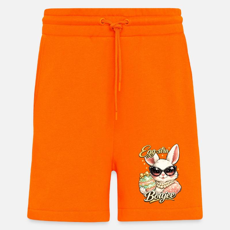 Eggstra Boujee Easter Bunny Easter - Shorts - made by SPREAD - SUNSET ORANGE