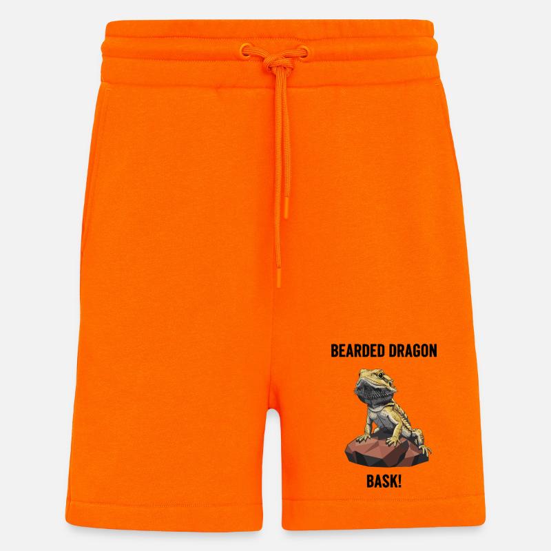 Agame Bearded Lizard Bask Bearded Dragon - Shorts - made by SPREAD - SUNSET ORANGE