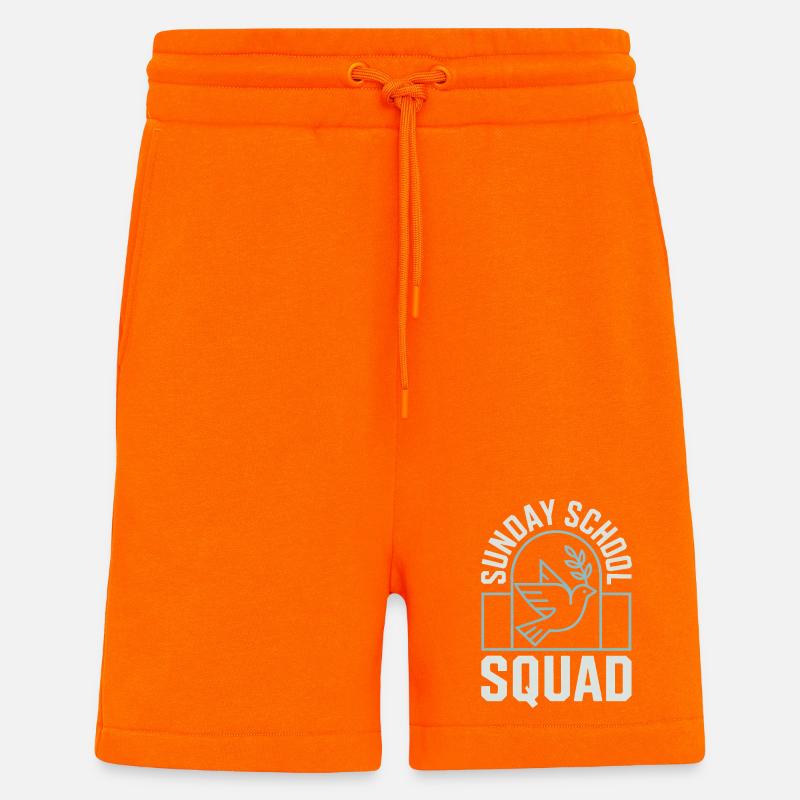 Sunday School Dove Squad - Shorts - made by SPREAD - SUNSET ORANGE