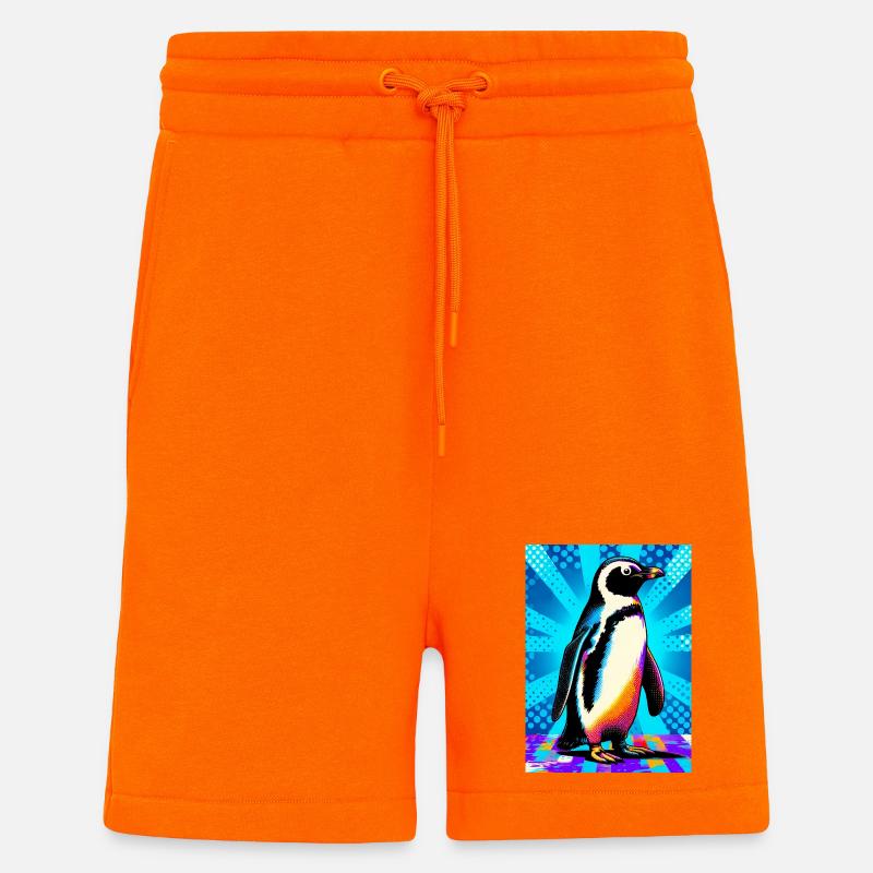penguin - Shorts - made by SPREAD - SUNSET ORANGE