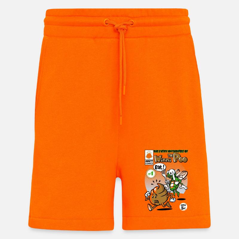 Shit comic - Shorts - made by SPREAD - SUNSET ORANGE