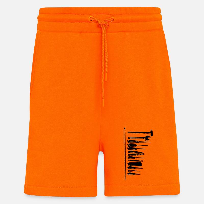 Outil - Short bio décontracté fabriqué en UE - SUNSET ORANGE