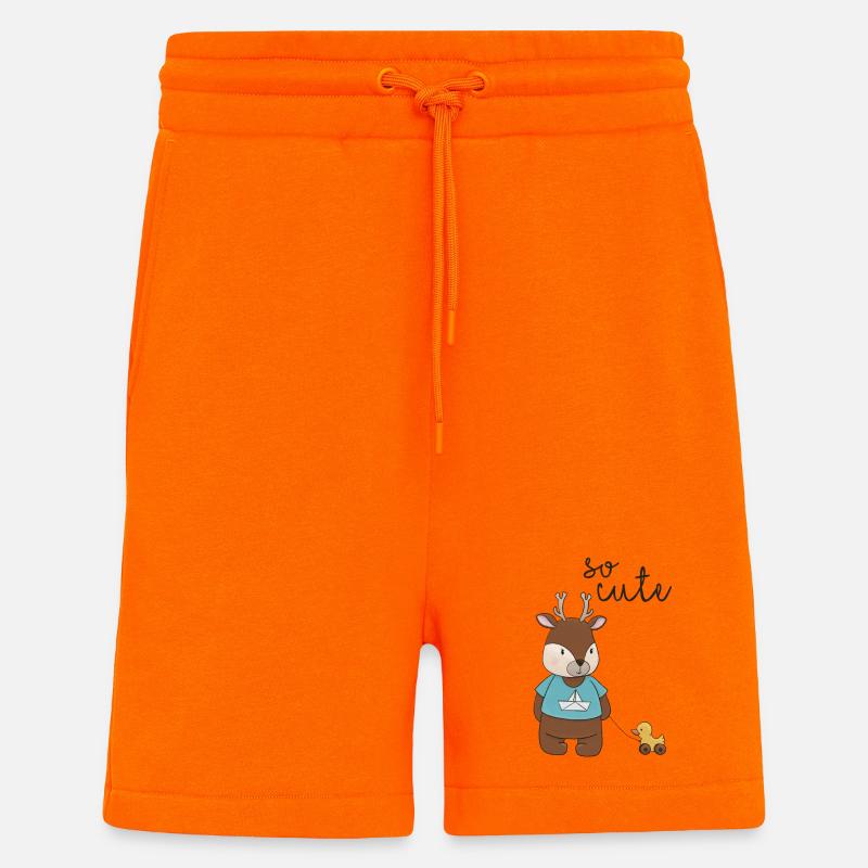 So Cute – Reh mit Entchen 🦌💛 - Shorts - made by SPREAD - SUNSET ORANGE