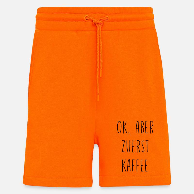 Ok, aber erst Kaffee - Shorts - made by SPREAD - SUNSET ORANGE