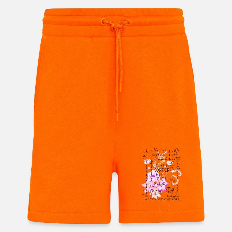 Heilung Genesung Motivation  - Shorts - made by SPREAD - SUNSET ORANGE