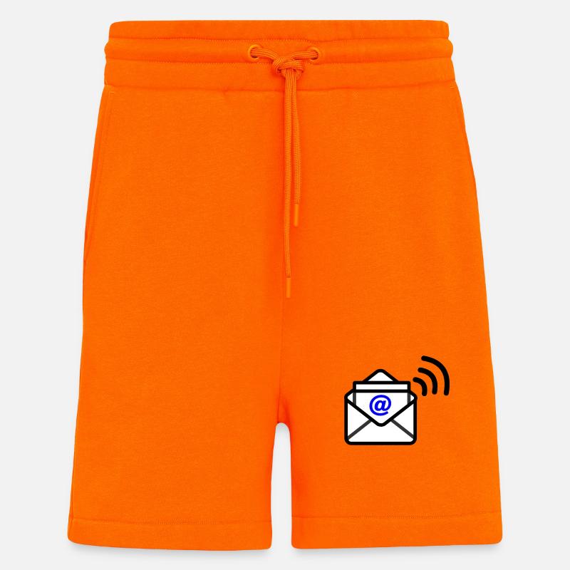 Logo e-mail - Short bio décontracté fabriqué en UE - SUNSET ORANGE