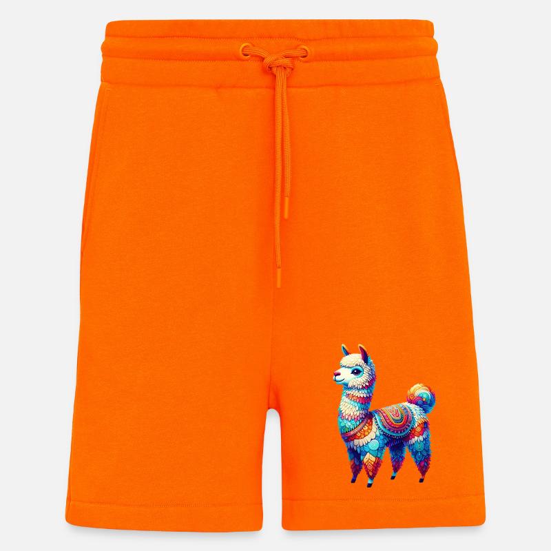 Alpaga - Short bio décontracté fabriqué en UE - SUNSET ORANGE