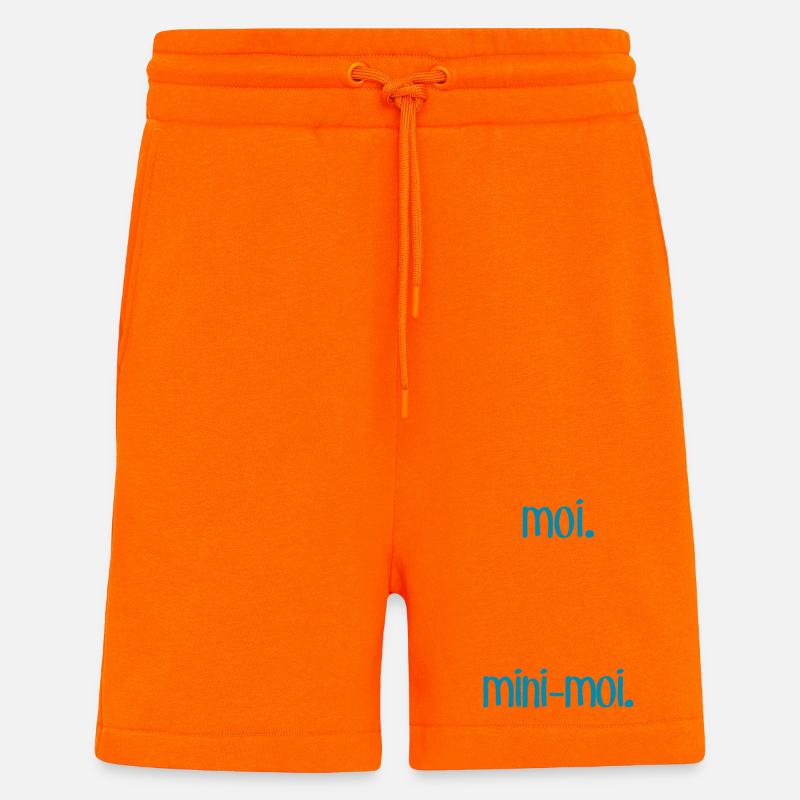 Moi & M-Moi - Short bio décontracté fabriqué en UE - SUNSET ORANGE