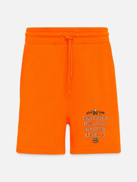 Certified Bullshit Master Level 3 - Shorts - made by SPREAD - SUNSET ORANGE