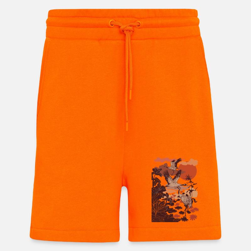 KRÄNE - Shorts - made by SPREAD - SUNSET ORANGE