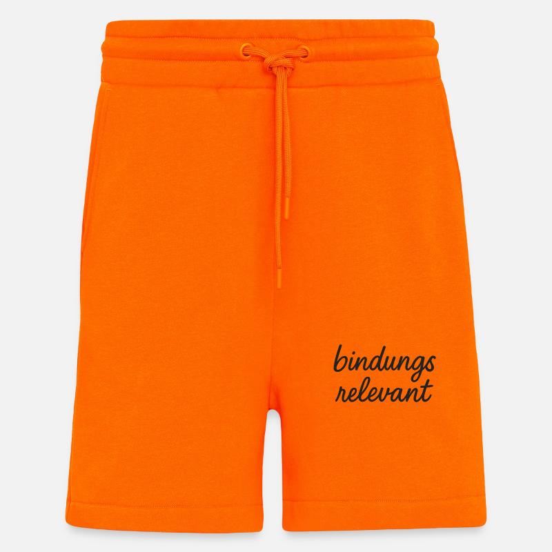 bindungsrelevant schwarz  - Shorts - made by SPREAD - SUNSET ORANGE