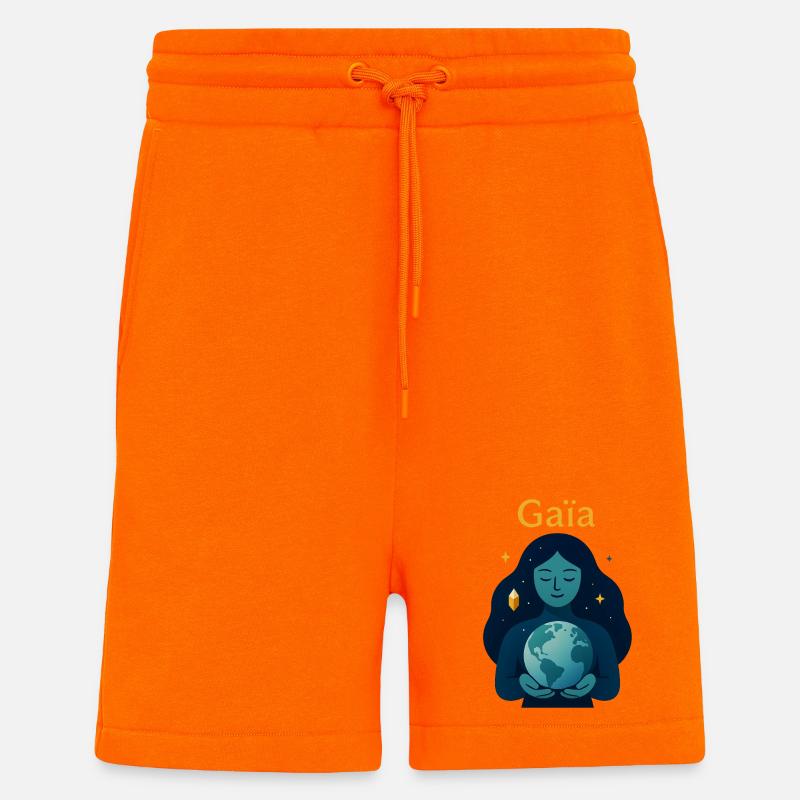 Ewige Kosmische Gaia - Shorts - made by SPREAD - SUNSET ORANGE
