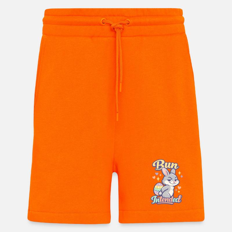 Bun Intended Easter Bunny - Shorts - made by SPREAD - SUNSET ORANGE