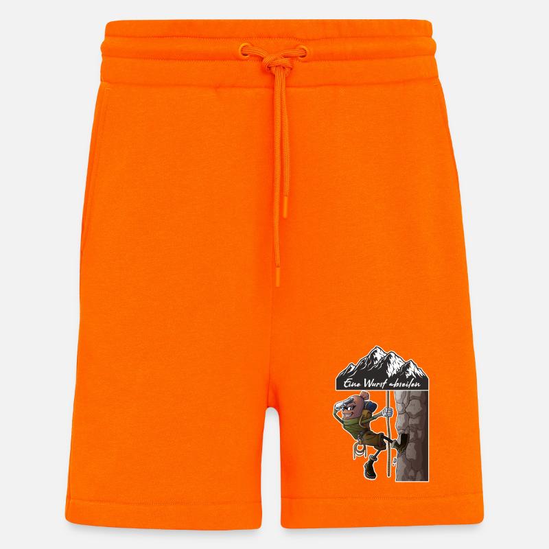 Eine Wurst abseilen - Shorts - made by SPREAD - SUNSET ORANGE