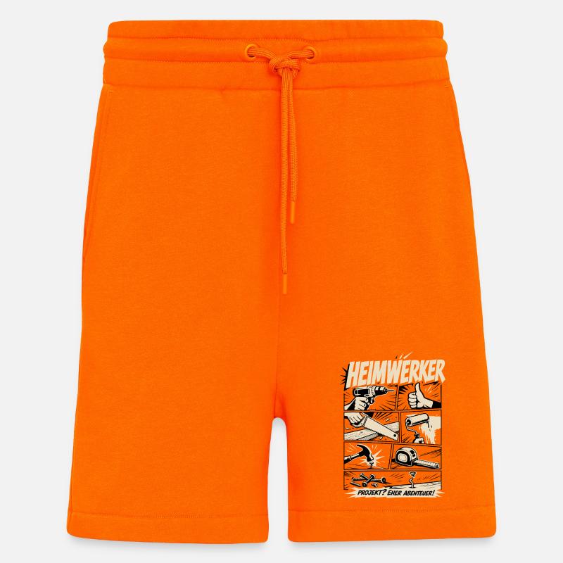 Home Improvement Project Rather Adventure - Shorts - made by SPREAD - SUNSET ORANGE