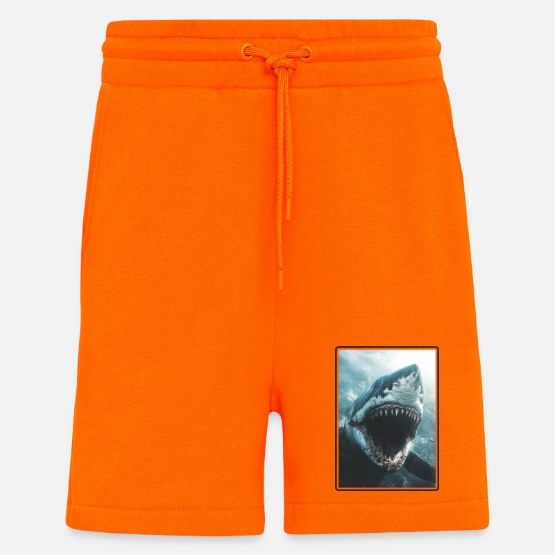 Requins Requin - Short bio décontracté fabriqué en UE - SUNSET ORANGE
