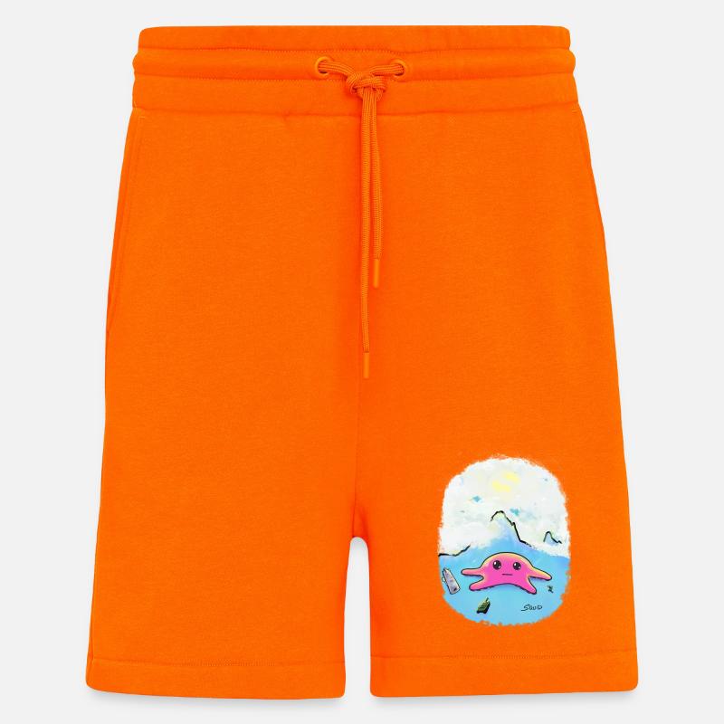 War-Squid - Shorts - made by SPREAD - SUNSET ORANGE