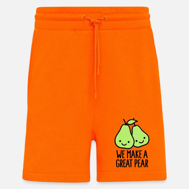 We make a great pear - Shorts - made by SPREAD - SUNSET ORANGE