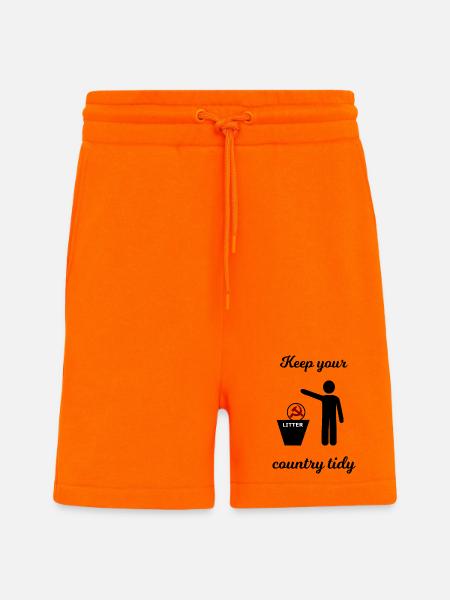 Socialism and Capitalism Funny - Shorts - made by SPREAD - SUNSET ORANGE
