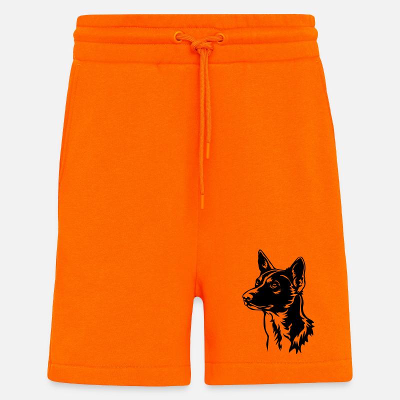 Basenji Kopf - Shorts - made by SPREAD - SUNSET ORANGE
