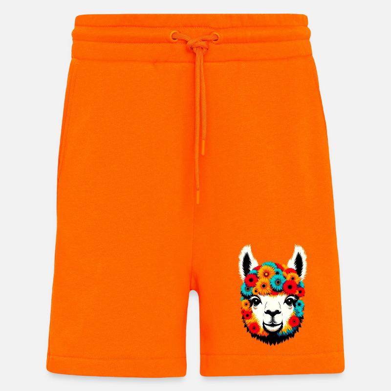 Alpaga - Short bio décontracté fabriqué en UE - SUNSET ORANGE