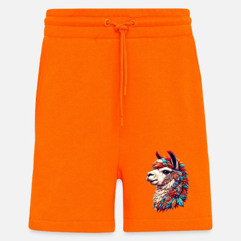 Alpaga - Short bio décontracté fabriqué en UE - SUNSET ORANGE