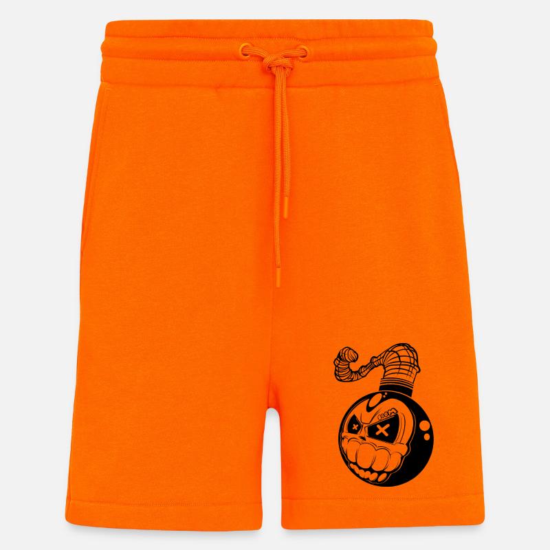 Bombe - Short bio décontracté fabriqué en UE - SUNSET ORANGE