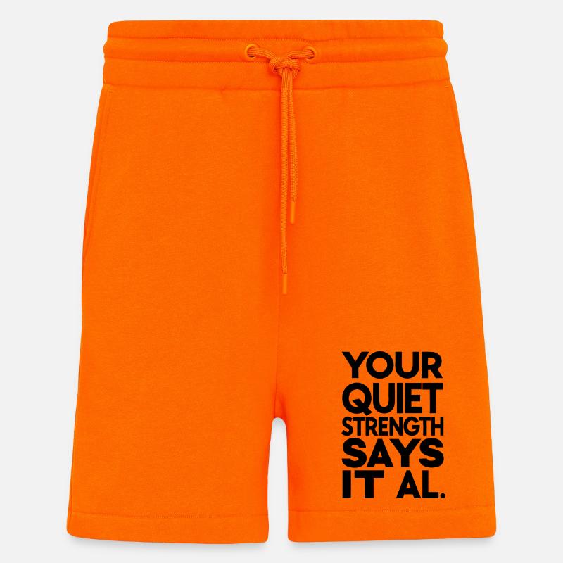 Abstraktes kosmisches Spiralmuster - Shorts - made by SPREAD - SUNSET ORANGE