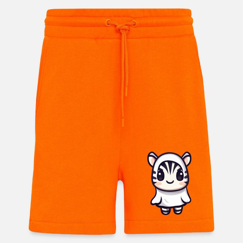 Zebra Halloween Geist - Shorts - made by SPREAD - SUNSET ORANGE