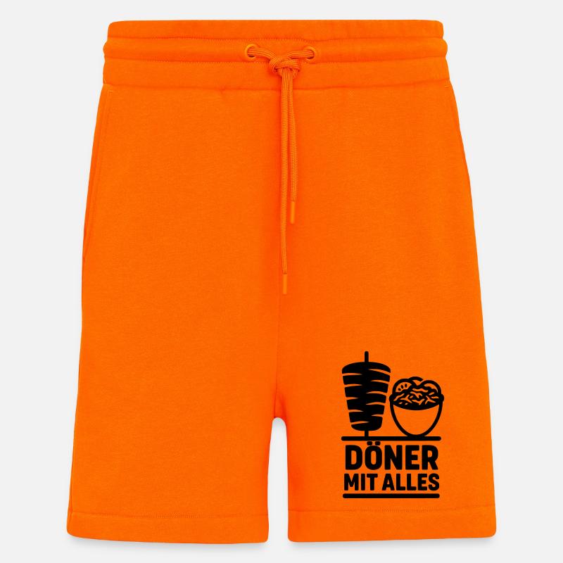 Kebab with everything - Shorts - made by SPREAD - SUNSET ORANGE