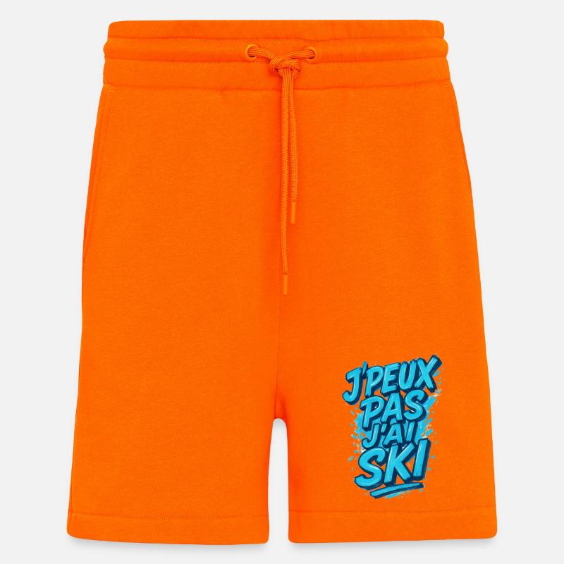 I can't I ski - Shorts - made by SPREAD - SUNSET ORANGE