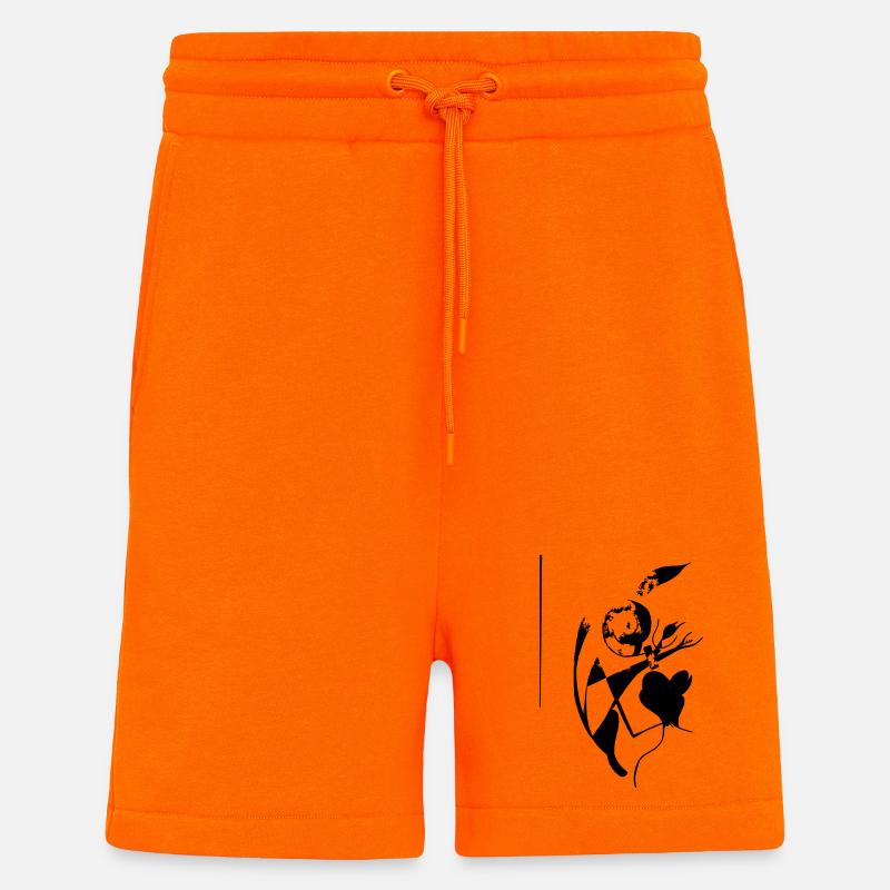 Sakura - Short bio décontracté fabriqué en UE - SUNSET ORANGE