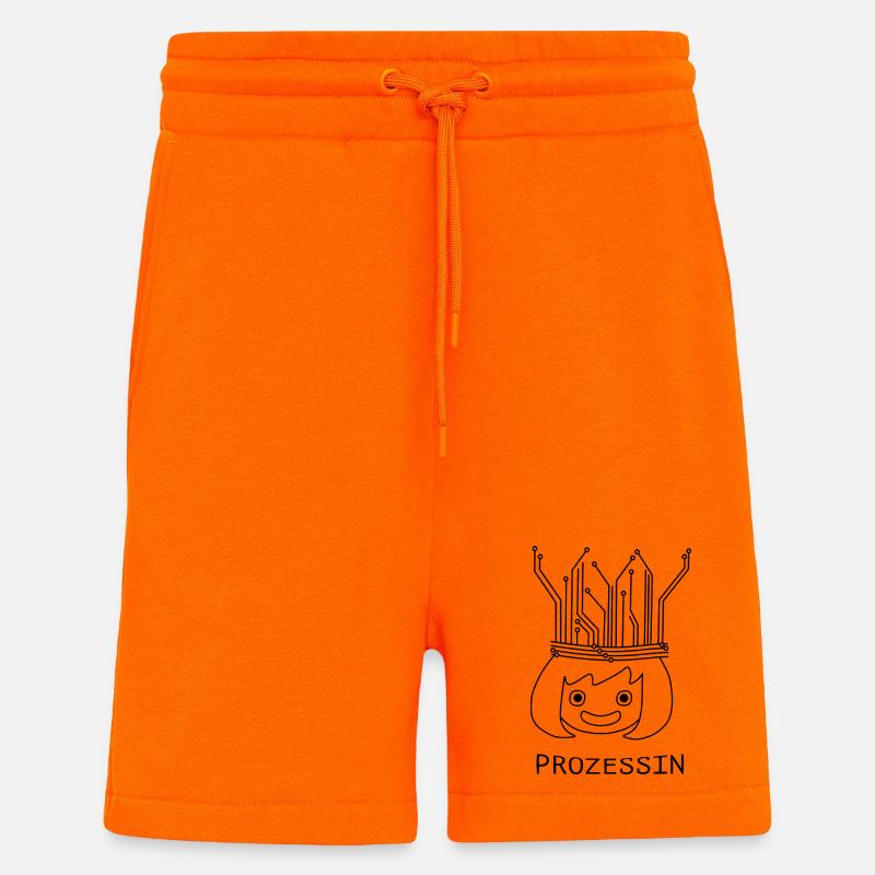 Prozessin mit Tech-Krone - Shorts - made by SPREAD - SUNSET ORANGE