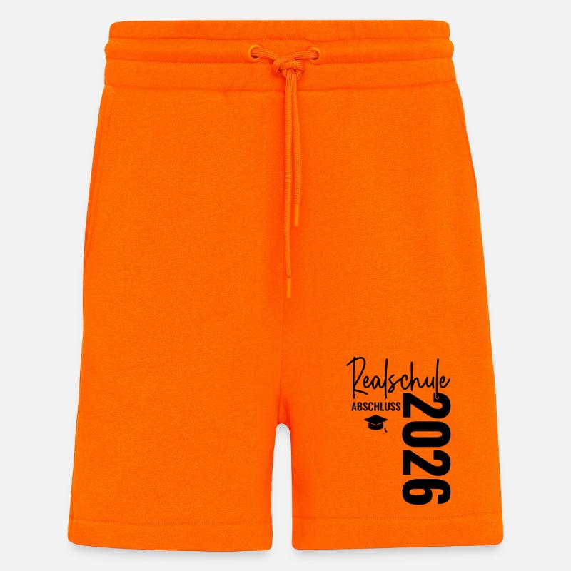 Realschulabschluss 2026 Realschule Abschluss  - Shorts - made by SPREAD - SUNSET ORANGE