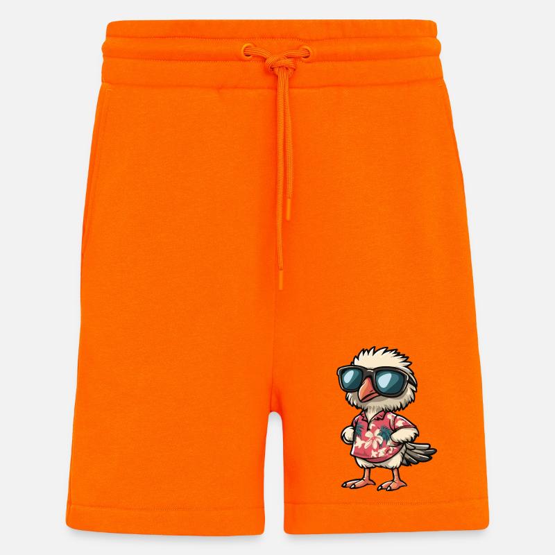Strauß Comic Urlaub - Shorts - made by SPREAD - SUNSET ORANGE
