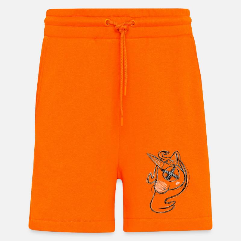 Dead Uni Grey - Shorts - made by SPREAD - SUNSET ORANGE