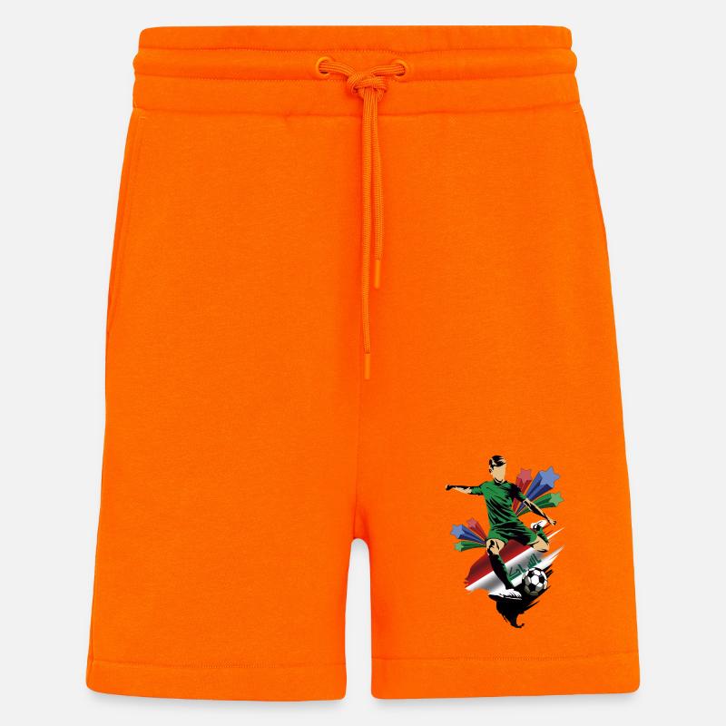 Irak - Irak - Drapeaux - Short bio décontracté fabriqué en UE - SUNSET ORANGE