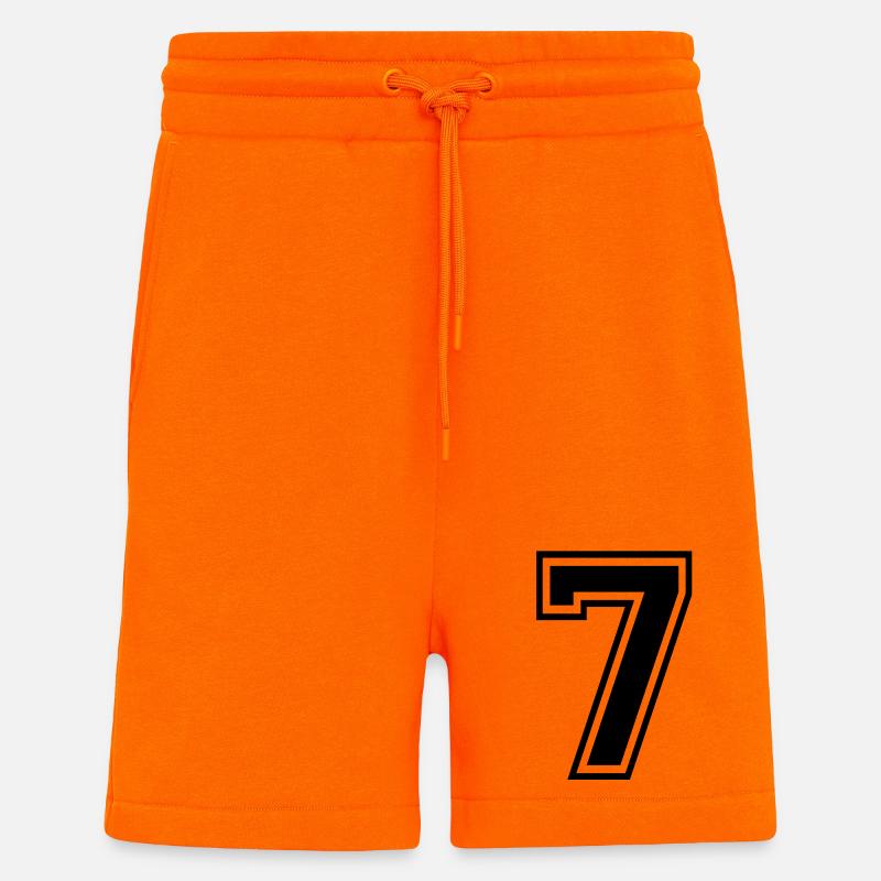 7 - Short bio décontracté fabriqué en UE - SUNSET ORANGE