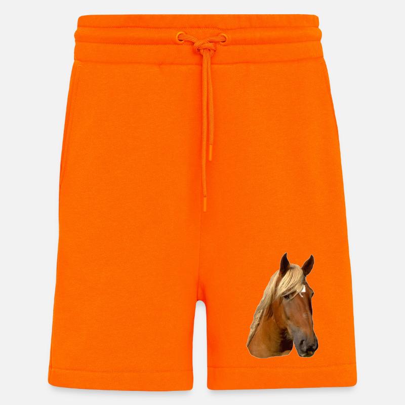 Pferd frontal - Shorts - made by SPREAD - SUNSET ORANGE
