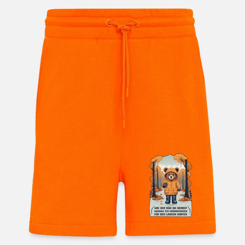 Wie der Bär im Herbst - Shorts - made by SPREAD - SUNSET ORANGE
