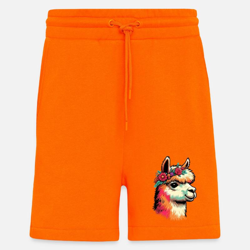 Alpaca - Shorts - made by SPREAD - SUNSET ORANGE