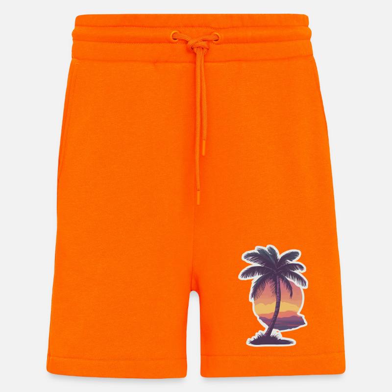 Palme - Shorts - made by SPREAD - SUNSET ORANGE