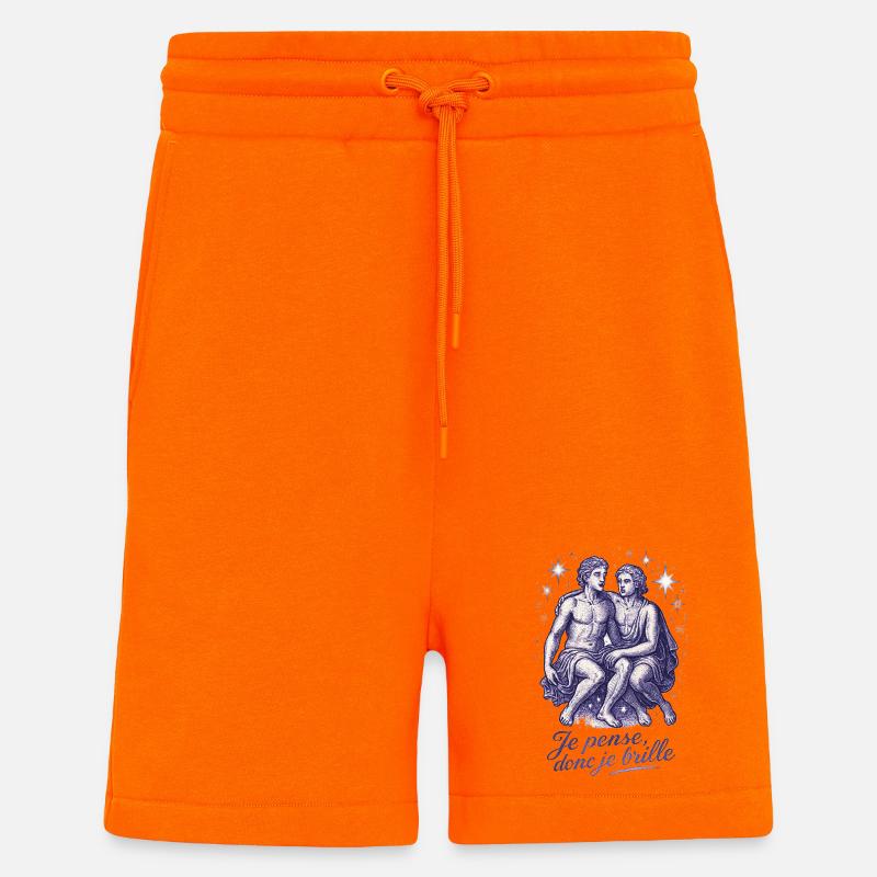 Zwillinge Sternzeichen - Astrologie - Shorts - made by SPREAD - SUNSET ORANGE