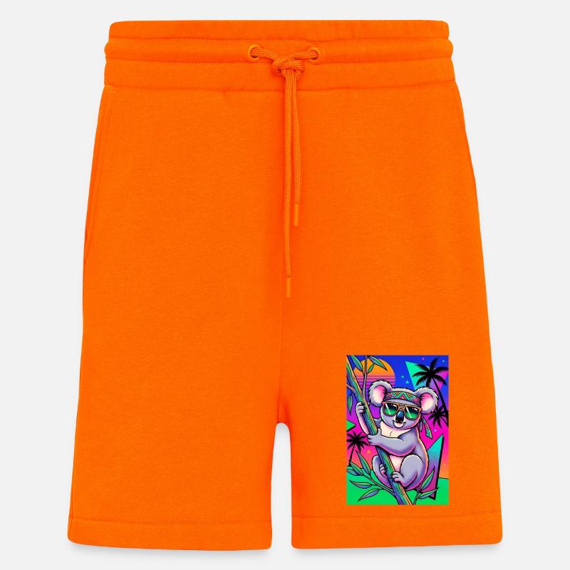 Koala - Short bio décontracté fabriqué en UE - SUNSET ORANGE