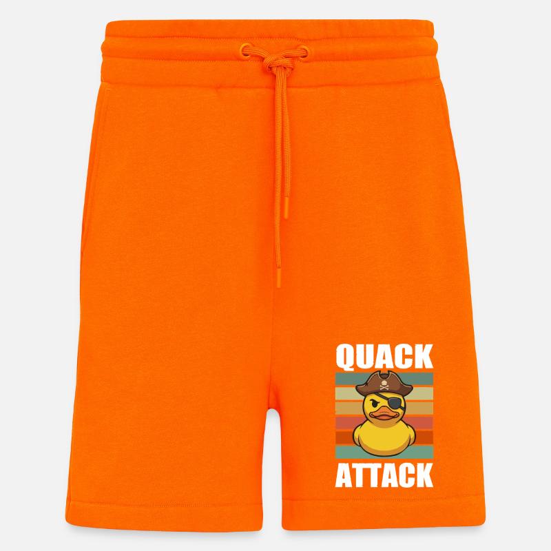Pirate Duck Quack Attack - Shorts - made by SPREAD - SUNSET ORANGE